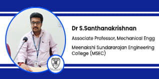 Meenakshi Sundararajan Engineering College, Chennai, Associate Professor of Mechanical Engineering Department: Dr. S. Santhanakrishnan Interview